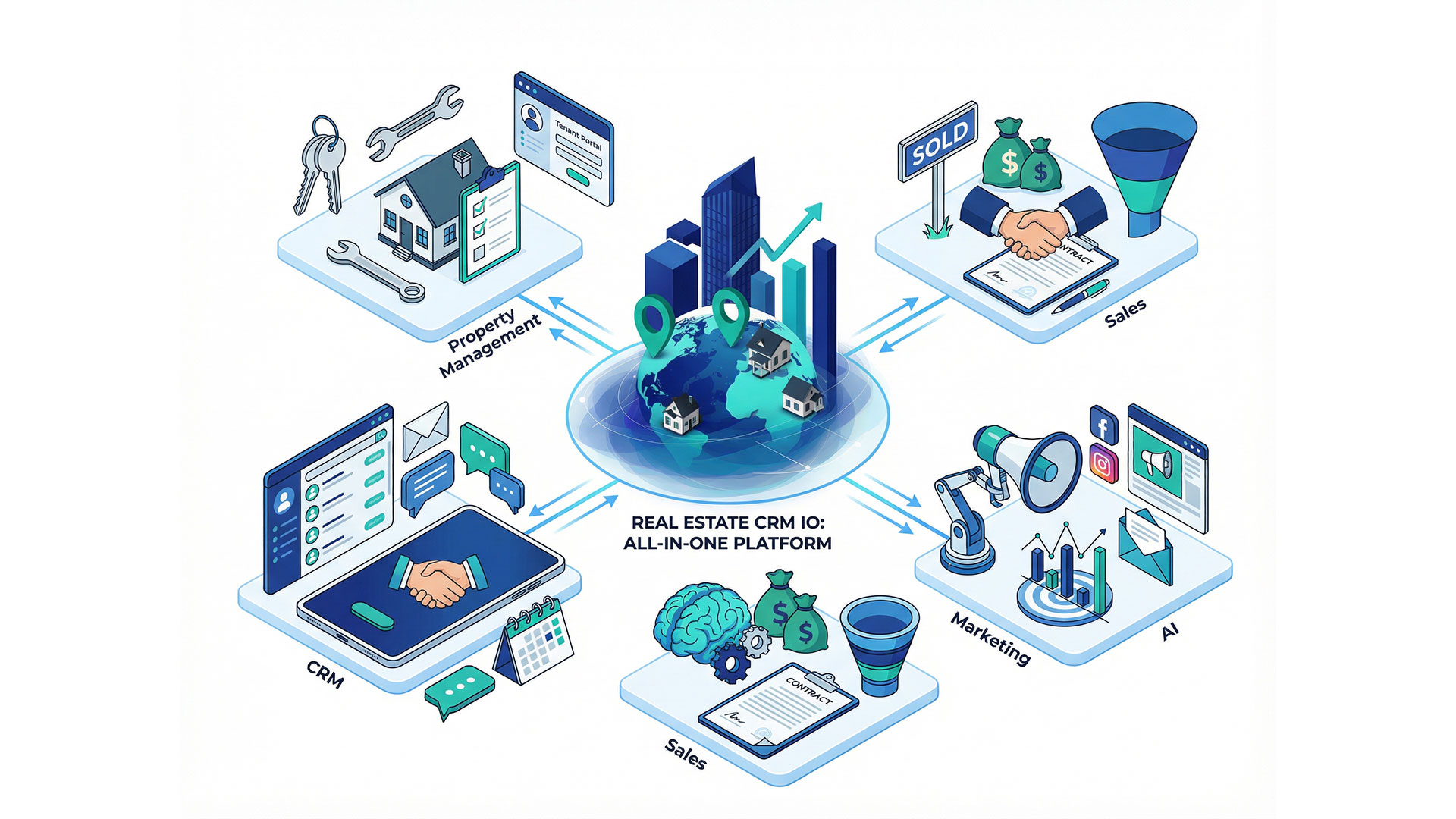 RealEstateCRM Dashboard